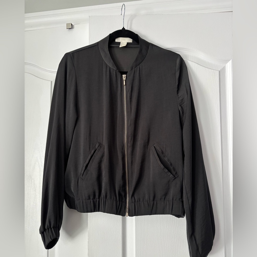 H&M satin looking bomber jacket